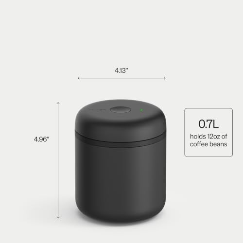 Fellow Atmos Elektrische Vakuum Kaffeedose Luftdicht, 0,7 L, Matt Schwarz – Ansicht 3