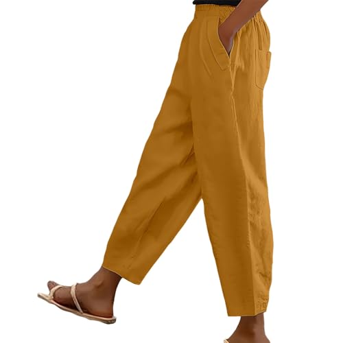Pantalon en mousseline pour femme idéal pour le yoga d'été
