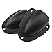 Aifeier ET Nylon Marine Clam Shell Vent Wire Cable Hose Vent Cover Boat Transducer Wiring Cover Clamshell Vent with Mounting Screws for Boat Yacht, Black, 2.91 x 2.63 inch, 2 Pack