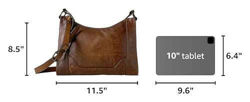 Image of Frye Women's Melissa Zip Crossbody Bag, Stylish Handbag with Adjustable Strap & Pockets