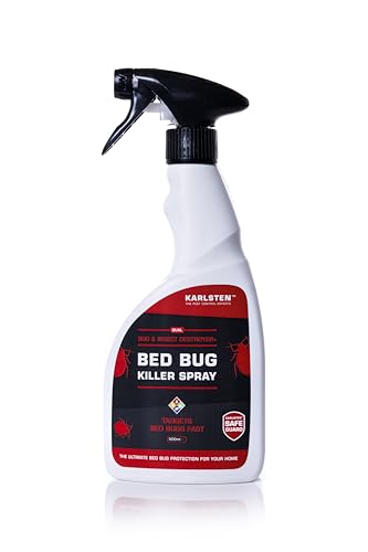 Karlsten Bed Bug Killer Spray, 500ml - Fast Acting Spray, Strong Killer, Kills on Contact,for Mattress Repellent protection Kills On Contact
