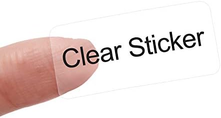 NIIMBOT Label Maker Tape (0.55″ x 1.18″) Printer Sticker Paper with Self-Adhesive for D11/D110/D101 Label Maker,1 Roll of 210 (Clear)