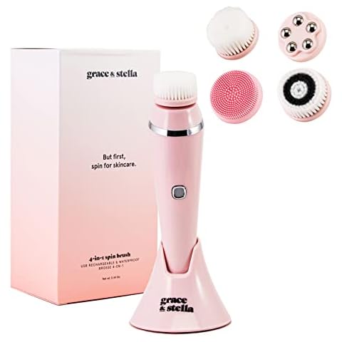 Spin Brush 4-in-1 Facial Brush - Spinning Face Cleansing Brush - Spin Brush for Face Cleansing by Grace and Stella Cover