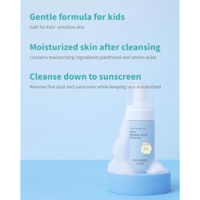 GOONGBE Kids' Bubble Facial Cleanser + Waterful Sun Lotion Mild SPF 40 Bundle