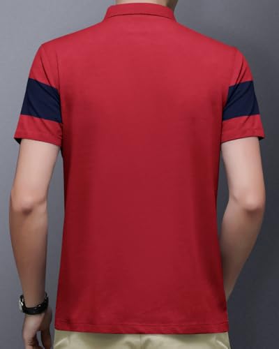Image of Noble Monk Men's Regular Fit Polo T Shirt |Half Sleeves |Collar Tshirts T Shirt | Casual Tshirt