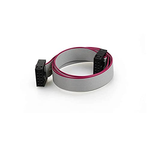 Lysee 3D Printer Parts & Accessories - 2pcs AWM 2651 105C 300V 10 Pin Flexible Flat Ribbon Cable Gray for 12864 1.4 LCD Screen Display A6 E10 3D Printer Prusa I3 Parts
