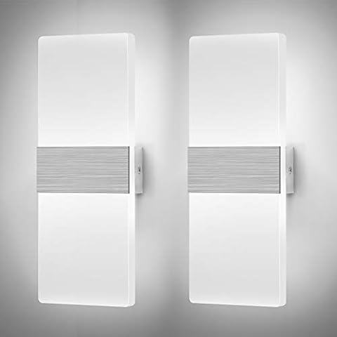 Glighone Aplique de pared LED Regulable 12W Cover