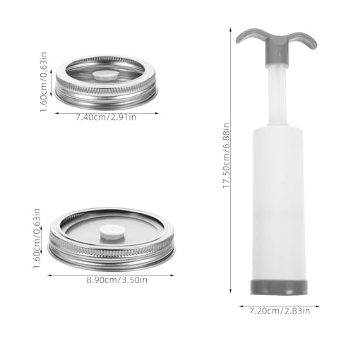 Sellador al vacío compatible con tapas de acero inoxidable y ABS 3