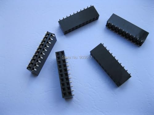 Wiring Connecting Terminals - 5 pcs SMD SMT Pitch 2.54mm 2x10 20pin Breakable Female Pin Header Double Row Strip Gold Plated