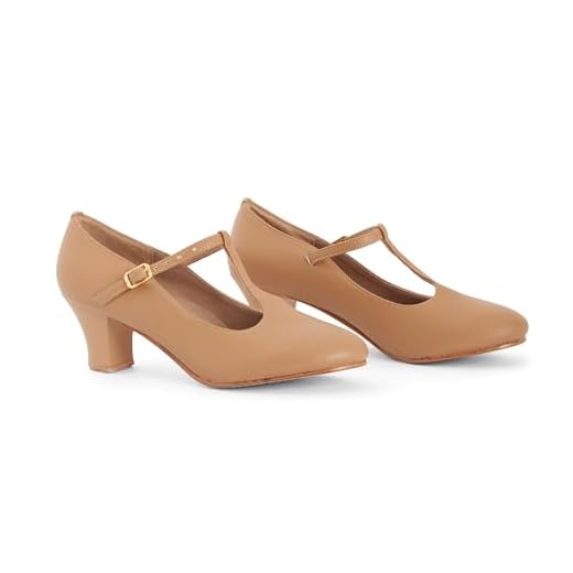 Theatricals Adult 2" T-Strap Character Shoes T3300TAN07.0 Tan 7 M US