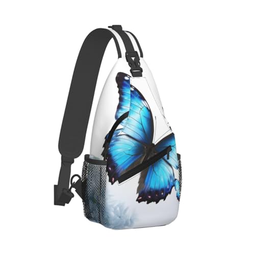 Bolso Cruzado para Hombre Azul Mariposa miniatura 2
