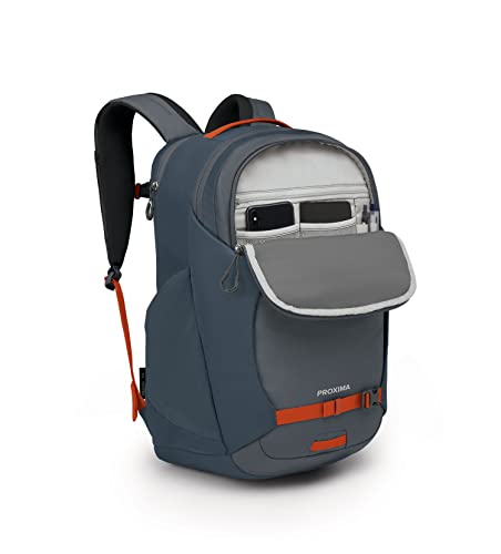 Image of Osprey Proxima Laptop Backpack, Tungsten Grey /Muted Space Blue