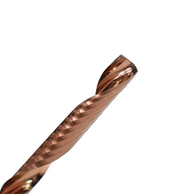 Fresa de aluminio CNC de un labio 4x12mm para corte de metal 7