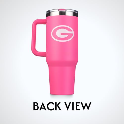 Image of The Memory Company Officially Licensed NFL - Green Bay Packers 40oz Pink Game Day Tumbler with Team Logo