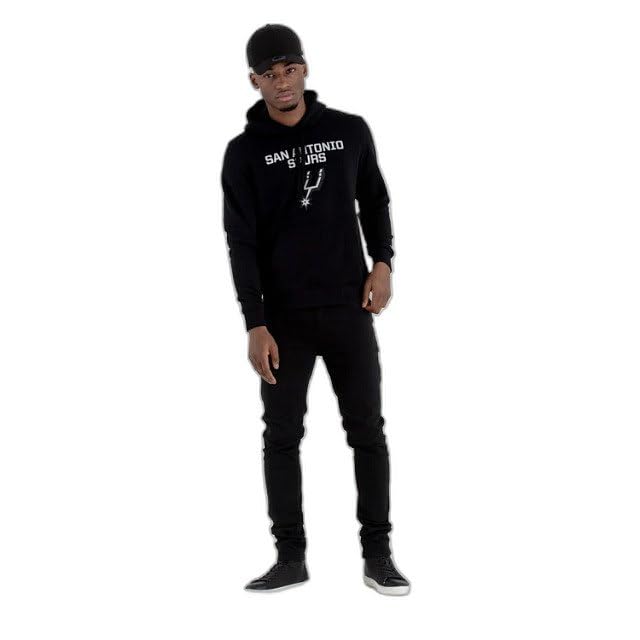 New Era Nos NBA Regular Hoody Saaspu Blk Sudadera Hombre