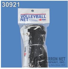 BuyBocceBalls Listing - Carron Polyethylene Volleyball Net, 32' X 3', 2mm polyethylene, Poly Rope top, Tie Cords for Bottom