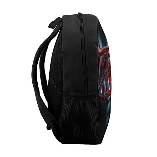 Sac à dos imprimé 3D pour ordinateur 17 pouces, idéal fac et bureau - 3
