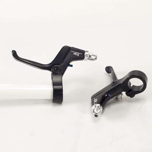 Zoegneer 2-teiliger Bremshebel, Bremshebel aus Aluminiumlegierung, 2 Finger, Leichter Bremshebel für Mountainbike, Kinderfahrrad, (Silber)