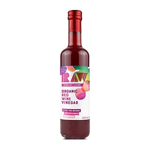 Raw Vibrant Living Organic Red Wine Vinegar With The Mother, 500 ml (pack of 12) Cover