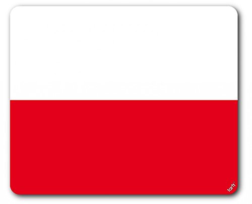 1art1 Pologne Drapeau Tapis De Souris 23x19 cm
