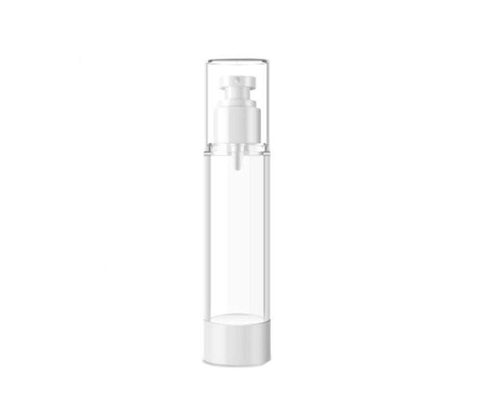 transparent empty clear airless cosmetic cream pump bottle travel size dispenser refillable containers foundation travel pump bottle for shampoo, serums, makeup (1)