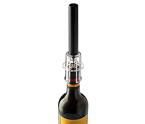 Air Pump Wine Bottle Opener with Foil Cutter, Vacuum Stopper, and Aerator Pourer