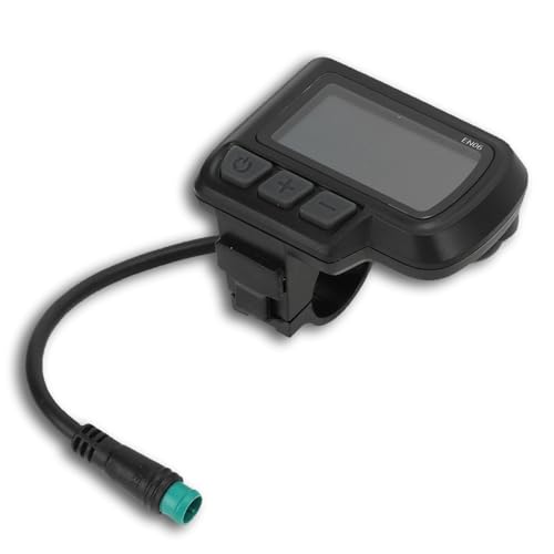 Electric Cycle LCD Display, 24V 36V 48V EN06 Speed Display Panel Water Proof Thumb Throttle with USB Interface for 22.2mm / 0.87in Electric Scooter Handlebars