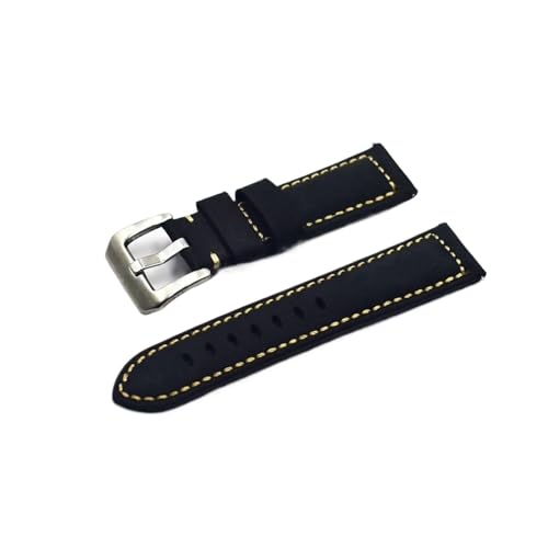 Cong Yi Be[WICbNX PureLeather vXgbvu[voh 18 ~[g 20 ~[g 22 ~[gVo[obNplCvANZT[ƌ݊(Black B,24mm)