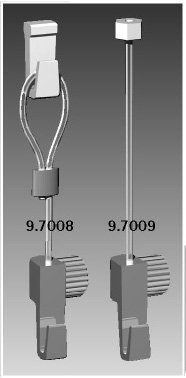 Image of Bohle ART Studio Silver Rail Picture Hanging System Kit with Looped Nylon Cables