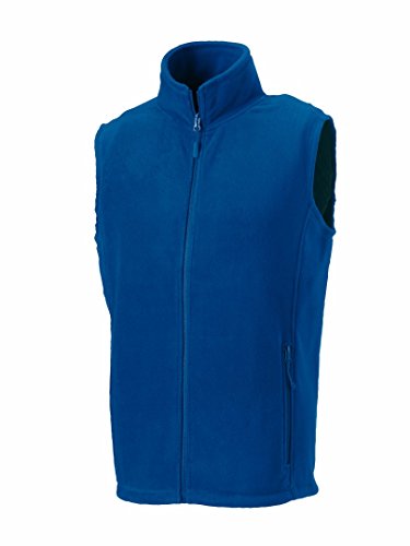 Russell, Outdoor-Fleece-Weste für Herren, schwarz Gr. L, königsblau Cover