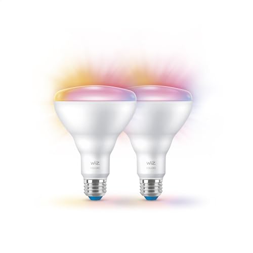 Image of WiZ Connected 65W BR30 LED Smart Light Bulbs - 4 Pack - Connects to Your Wi-Fi - E26 Smart Bulb - Control with Voice or App + Activate with Motion - Matter Compatible