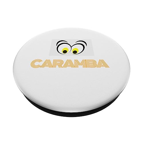 Crazy Funny Ay Caramba Spanish Latin Oh No PopSockets Swappable PopGrip, Black - Image 2
