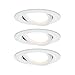 Produktbild Paulmann 1782330 93485 Nova Einbauleuchte 3er Set LED 19.5W Weiß (matt)