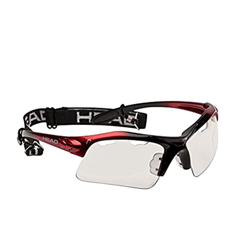 HEAD Racquetball Goggles - Raptor Anti Fog & Scratch Resistant Protective Eyewear w/UV Protection, Red