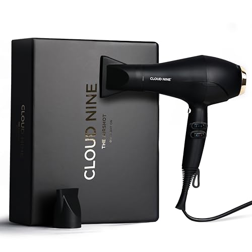 Cloud Nine The Airshot Ionic Hair Dryer for Women 2000W Anti-Frizz Gold