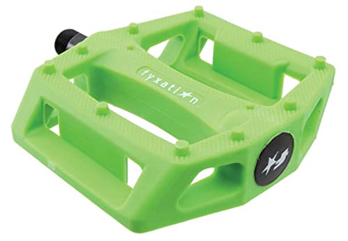 Fyxation Gates BMX Platform Pedal, Green, Standard