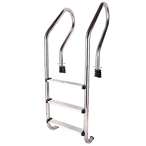 Barandal para piscina de acero inoxidable con 3 peldaños miniatura 1