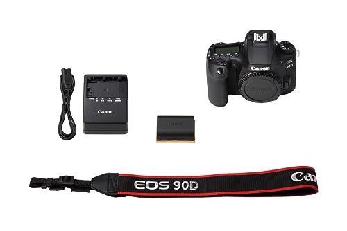Canon Appareil Photo Reflex EOS 90D boitier Nu (32,5 MP, écran LCD Tactile orientable, capteur APS-C, 4K, WiFi, Bluetooth), Noir – Image 3