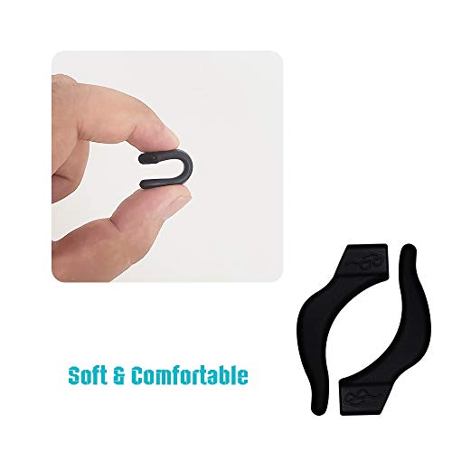 PAWALT 12 Pares Óculos Ganchos Ear Grips Ear Eyeglass Strap Holder Retentor de óculos Óculos de sili