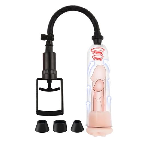 Men's Growth Pump Vacuum Pump penisen Largement Tool Male with Strong Suction Male Enlargement Pump Adjustable Men's Underwear Set Training Tools to Be a Bigger Men Hand-TS.1