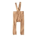Mubineo Infant Newborn Baby High Waist Leggings Tights Socks Girls Boys Toddler Suspender Pantyhose (Zb Coffee, 1-2 Year Old)