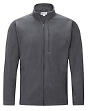 33,000ft Mens Fleece Jackets Lightweight Warm Full Zip Casual Coat Microfleece Sweater Outerwear Running Jacket for Outdoor Hiking Travelling Hemp Grey L