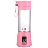 Portable Rechargeable Blender, Mini Electric Juicer Cup with 6 Stainless Steel Blades, USB Charging, Compact Design for Travel, Camping, and Smoothie Lovers