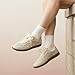 CUSHIONAIRE Belinda Women’s Lace Detail Casual Sneakers – Elegant Ribbon Lace-Up Summer Shoes for Women with Memory Foam, IVORY 10