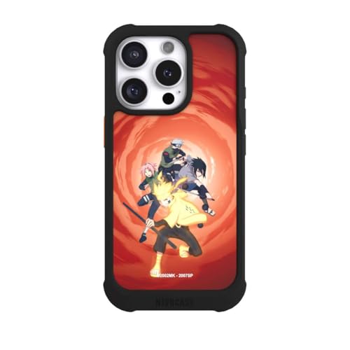 Coque iPhone 16 Pro Naruto noire NIVOmax pour fans de manga