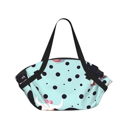 Sac de camping pliable anti-humidité matelas de plage motif vache