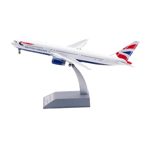 Modelo de avión 1:200 B767-300ER réplica a pequeña escala clásica blanca de exposición en interiores