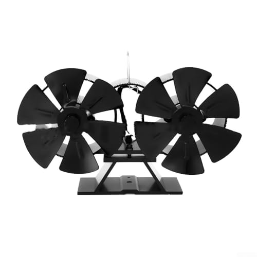 Innovadora tecnología térmica. El potente rendimiento de un ventilador de estufa de 12 aspas
