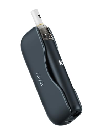 KIWI 2 Starter Kit, nouvelle cigarette électronique KIWI 2, 400 mAh, Powerbank 1800 mAh, 1,8 ml, sans nicotine, sans e-liquide (Midnight Blue)