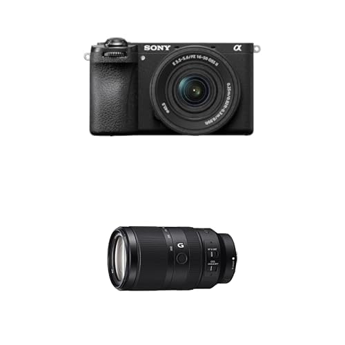 Sony Alpha 6700 (APS-C) - Appareil Photo Hybride avec Objectif 16-50 mm II – autofocus IA, stabilisation 5 Axes, vidéo 4K 120p + SEL-70350G Standard Zoom Objectif Monture E APS-C 70-350 mm F4.5